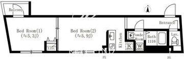 トラディス池袋本町 201 間取り図