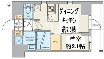 クレストコート東日暮里 304 間取り図