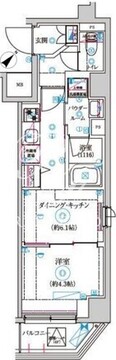 セジョリ高井戸2 405 間取り図