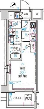 セジョリ高井戸2 502 間取り図