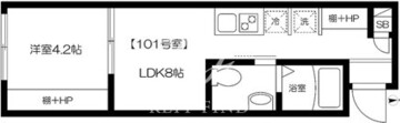 タイプオオイ 101 間取り図