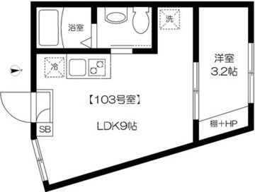 タイプオオイ 103 間取り図