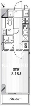 ルクレ西馬込 102 間取り図