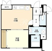 ウェルスクエアイズム蒲田 102 間取り図