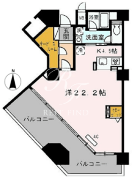 ロイヤルパークス豊洲 1405 間取り図