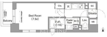 メトロステージPLUS中野弥生町 101 間取り図