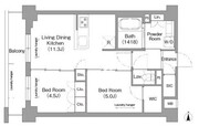 メトロステージPLUS中野弥生町 703 間取り図 ?>