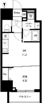 アーバンパーク王子2 201 間取り図