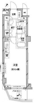 コンフォリア目黒八雲 307 間取り図