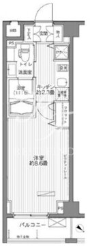 メゾンカルム西新宿 318 間取り図