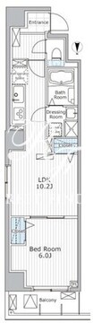 スカイ ラ トゥール蔵前 202 間取り図