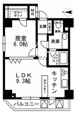 KDXレジデンス文京湯島 1001 間取り図