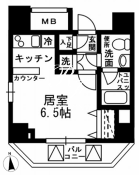 KDXレジデンス文京湯島 504 間取り図