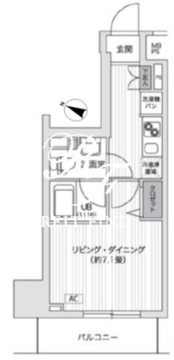 プライマル五反田 702 間取り図