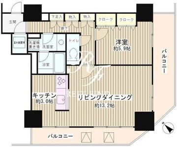 トレステージ目黒 403 間取り図