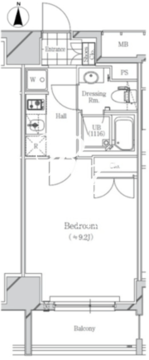 フトゥールス南麻布 1003 間取り図