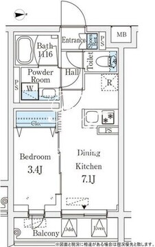 ラティエラ品川西大井 217 間取り図