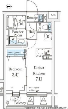 ラティエラ品川西大井 317 間取り図