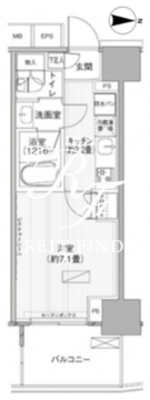 ヒューリックレジデンス新御茶ノ水 402 間取り図