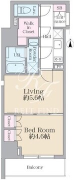 レーヴシティ千駄ヶ谷 301 間取り図