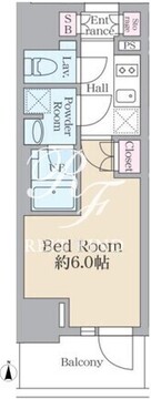 レーヴシティ千駄ヶ谷 602 間取り図