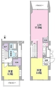 N3ユニテ 304 間取り図