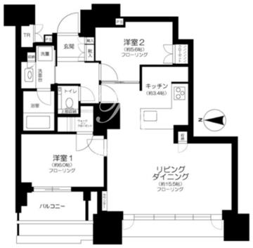 ドゥ・トゥール W-1207 間取り図