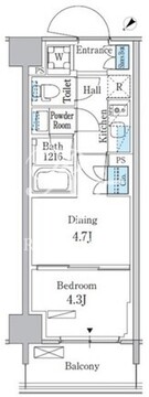 パークアクシス品川南大井パークフロント 310 間取り図