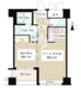 ワッツ白金 703 間取り図