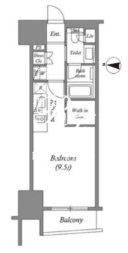 ザ・パークハビオ上野 504 間取り図