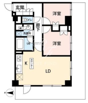 ブライトイースト芝浦 603 間取り図