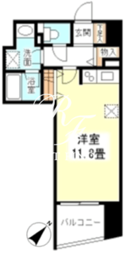 TKフラッツ渋谷 1204 間取り図