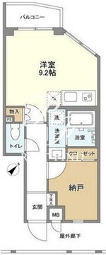 ディームス初台1 302 間取り図