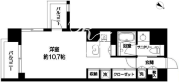 ＣＡＴＳ原宿 702 間取り図