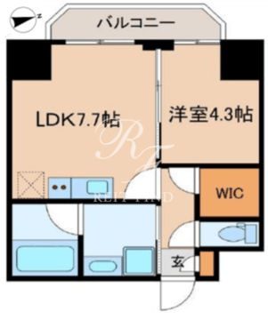 レヴァンテ浅草観音弐 603 間取り図