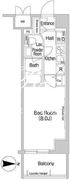 コンフォリア新宿 803 間取り図