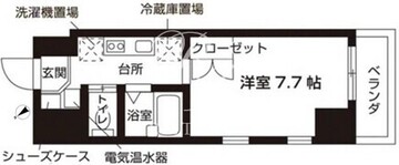 ローズウッド・ハイツ門前仲町 1207 間取り図