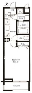 プライムアーバン中目黒 313 間取り図