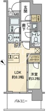 プラウド五反田 1307 間取り図