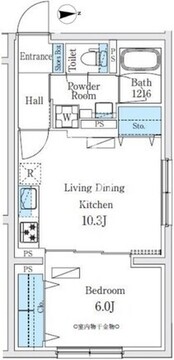 ラクラス旗の台 401 間取り図