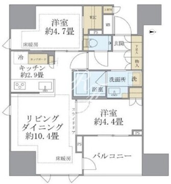 ブリリア本郷ステーションフロント 602 間取り図