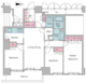 レジディアタワー目黒不動前 1508 間取り図