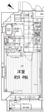 レガリス門前仲町パークサイド 505 間取り図