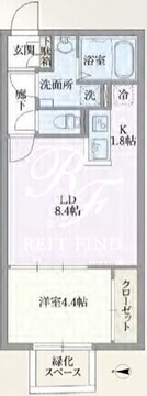 グローリオシェルト志村坂上 407 間取り図