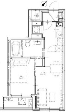 G&J門前仲町 403 間取り図