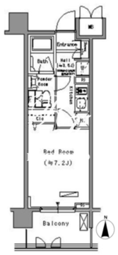 パークアクシス住吉 703 間取り図