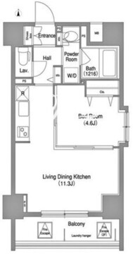 コンフォリア町屋 401 間取り図