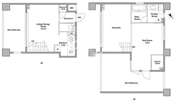 レジディアタワー中目黒 504 間取り図