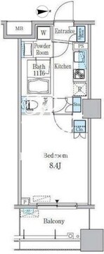 パークキューブ亀戸 710 間取り図