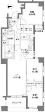 カスタリア本所吾妻橋 1102 間取り図